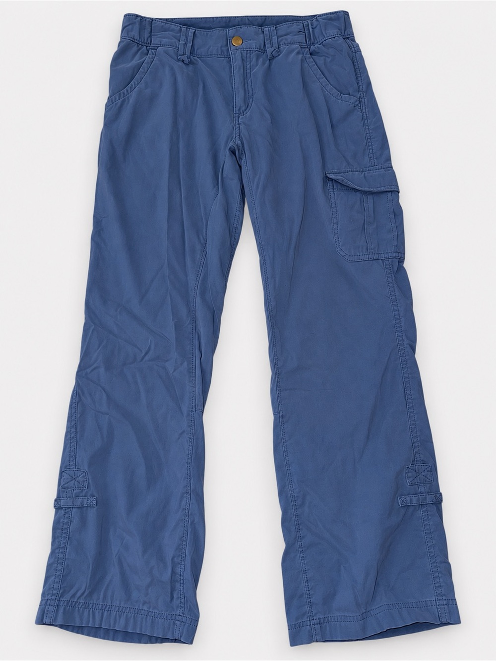 Duluth Trading Co Women’s Blue Cargo Utility Pants Size 4 Stretch